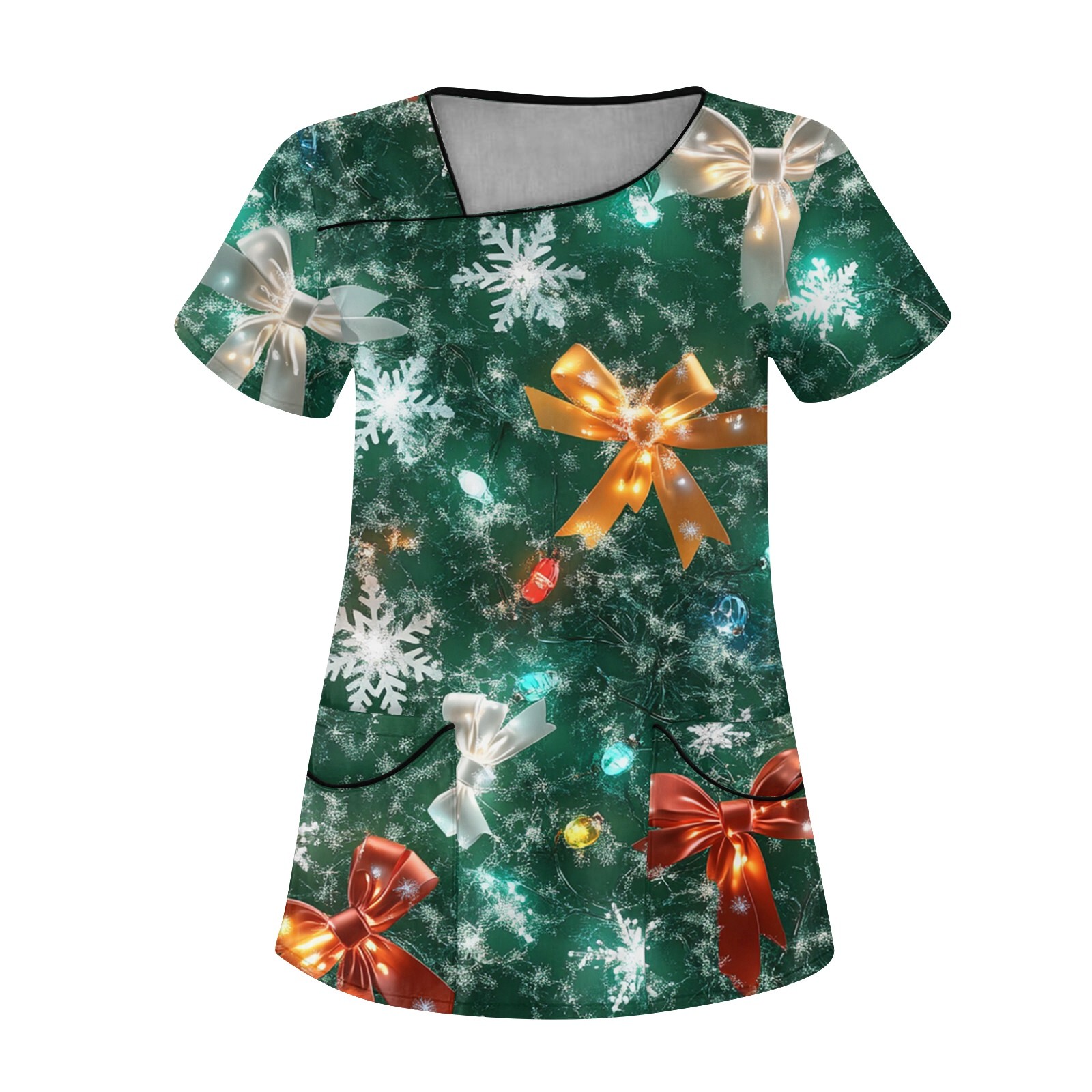 Camiseta natal enfermeira unif - Women'S Fashion Overalls avaliação e preço