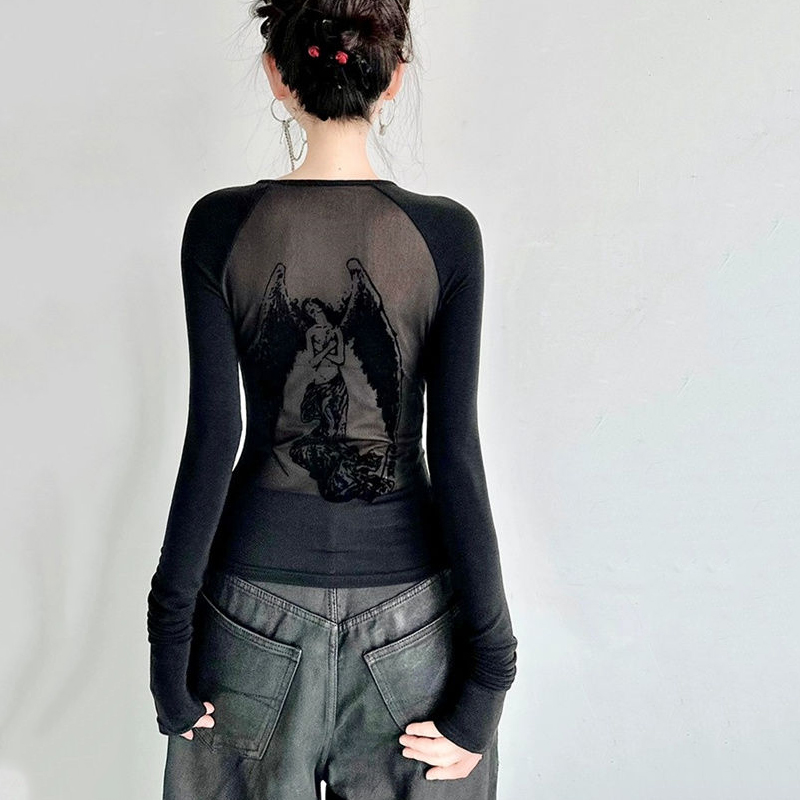 Gidyq-camiseta feminina com es - Women Fashion Usa avaliação e preço
