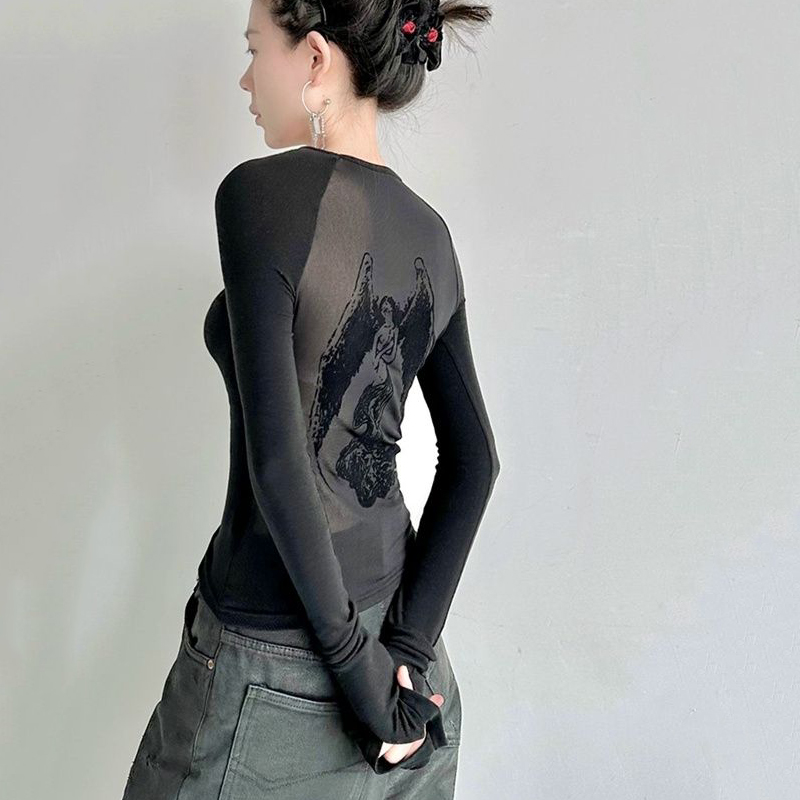 Gidyq-camiseta feminina com es - Women Fashion Usa avaliação e preço