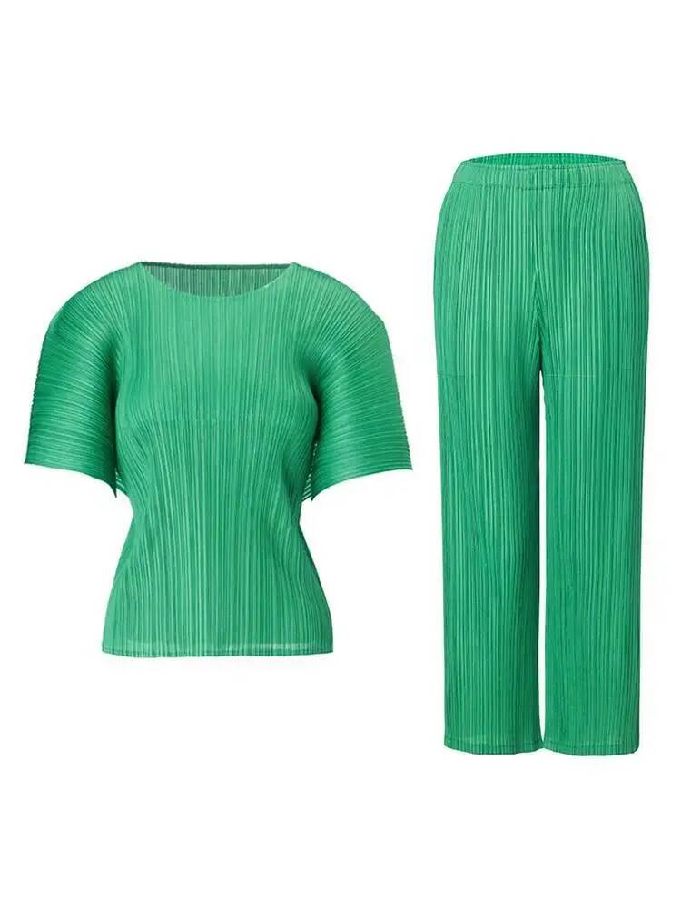 Conjunto de Moda Plissada 2026 - Women'S Fashion Overalls avaliação e preço