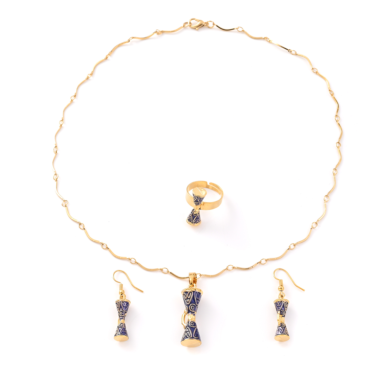 Elegante tambor azul pingente  - Women Fashion Png avaliação e preço