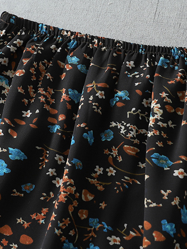 Saia Midi Godê Floral de Chiff - A-Line Skirt Midi avaliação e preço