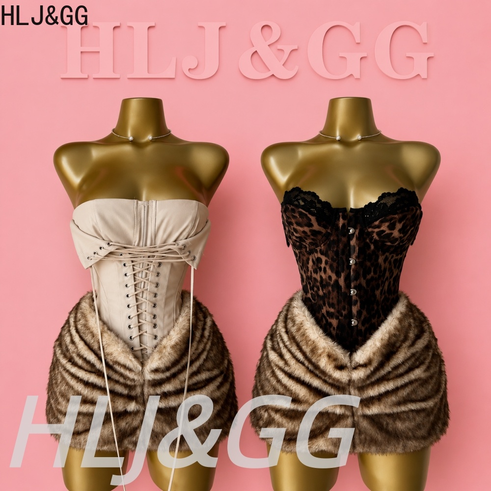 HLJ&GG Conjunto de duas peças  - Corset Top Boned avaliação e preço